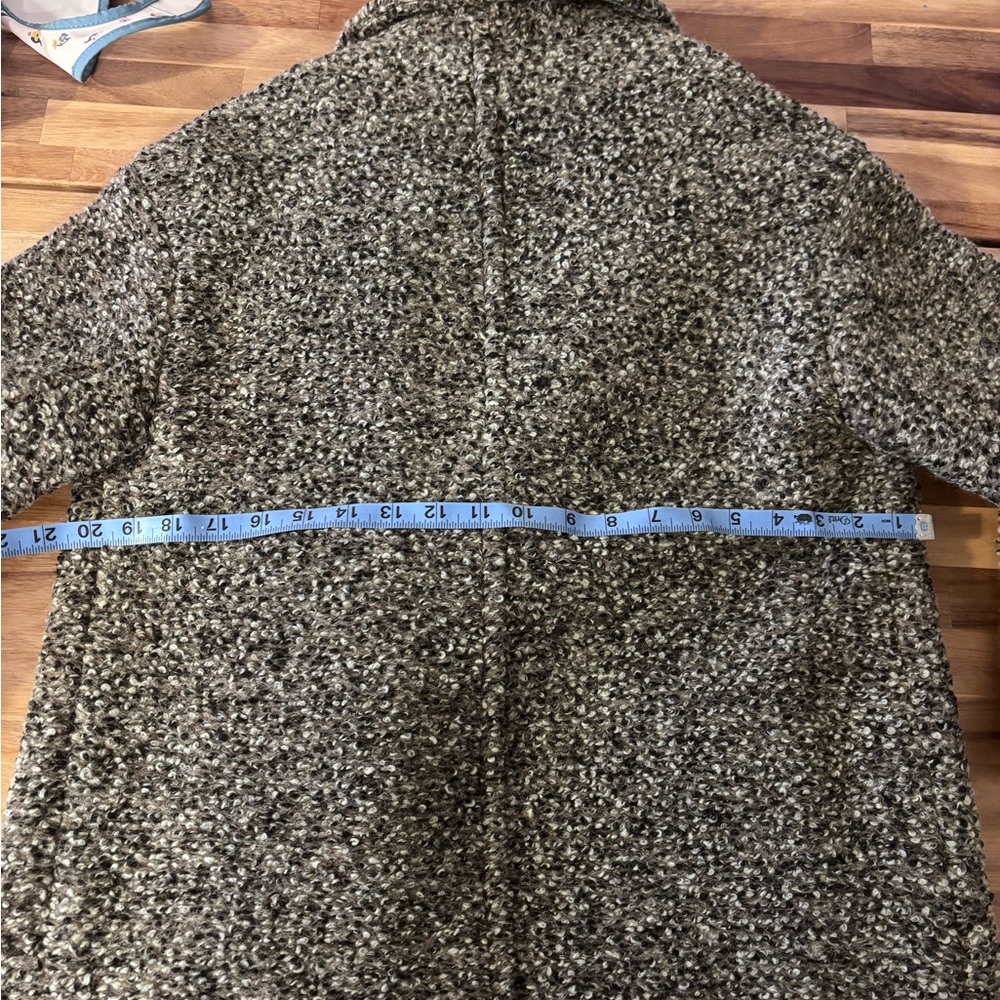 Women's Gray Tweed Coat - Picture 6 of 7
